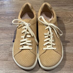 Birkenstock Bend Low Suede Leather Embossed - New Beige Shoes Men’s Size 11-11.5